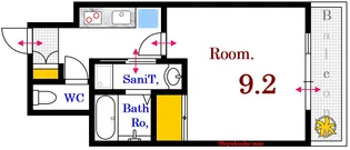 エイトバレー40平和大通り【11階】の間取り