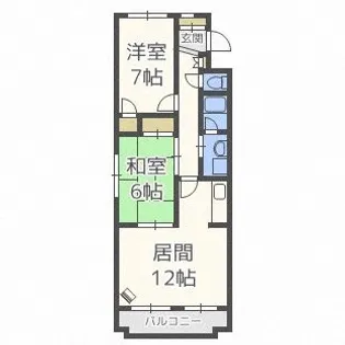 総業八軒ハイム【2階】の間取り