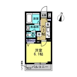 エトワール久地【3階】の間取り
