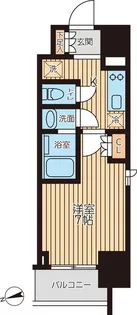 クロスレジデンス蒲田II【3階】の間取り