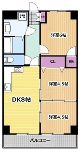 藤和鶴舞コープ【3階】の間取り