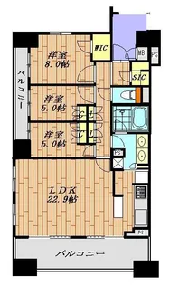 ザ・晴海レジデンス【7階】の間取り