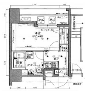 メインステージ住吉【6階】の間取り