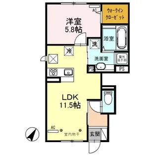 グランディールIII【1階】の間取り