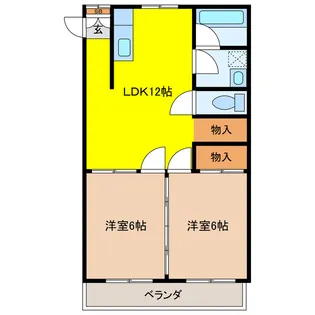 スターハイツ【2階】の間取り