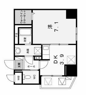 広島県福山市宝町【マンション】の間取り
