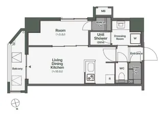 WORVE那覇泉崎【8階】の間取り
