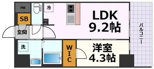 S-RESIDENCE金山epure(エピュレ)【9階】の間取り