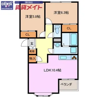 ポラリス【1階】の間取り