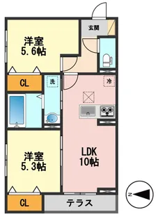 東京都江戸川区西一之江1【アパート】の間取り