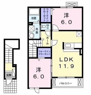 エトワール ポレール II【2階】の間取り