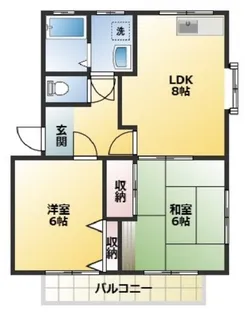 カノヴェーラ新江古田【2階】の間取り