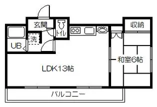 YOYOビル(石橋ビル)【5階】の間取り