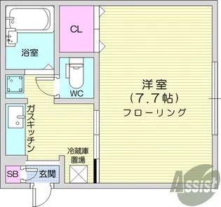 ハイツJ【1階】の間取り