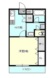 コーラルビル【3階】の間取り
