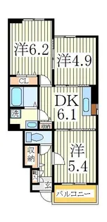 フォルテシモ【1階】の間取り