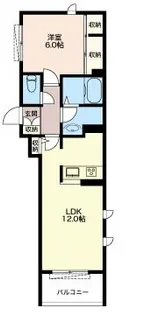 Lumiere新宿【2階】の間取り