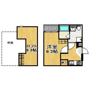 アリサス塚本【1階】の間取り