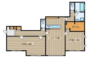カサモデルナ【1階】の間取り