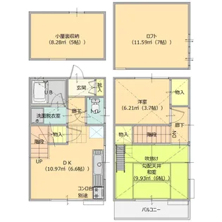 リバーハイツの間取り