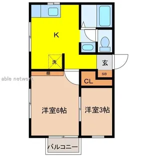 アンジュ【1階】の間取り