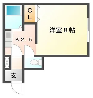 サニープレイス A【2階】の間取り