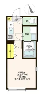 ciel西綾瀬【1階】の間取り
