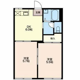 コトー東山【1階】の間取り