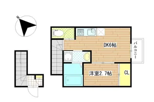 LibraCourt八幡【1階】の間取り
