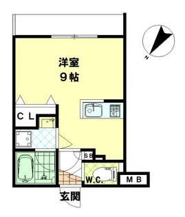 ロワイヤルB【1階】の間取り