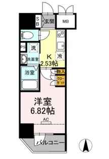 ホウエイコート秋葉原【2階】の間取り