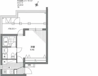 プライムアーバン目黒リバーサイド【4階】の間取り