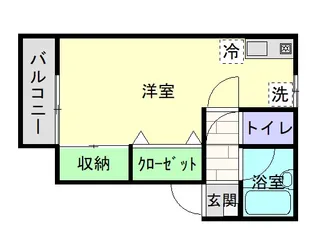 ストゥーディオ【1階】の間取り