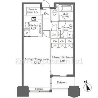 青山パークタワー【10階】の間取り
