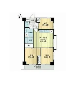 ドムール江古田【1階】の間取り