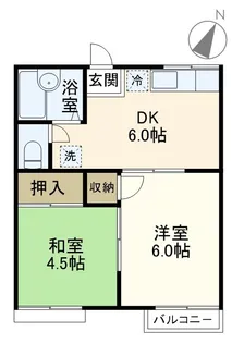 シャレー原宿C棟【2階】の間取り