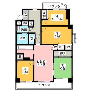 ユニーブル弥生【2階】の間取り