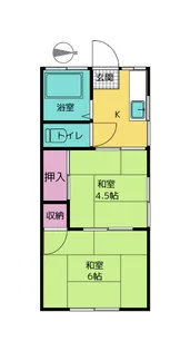 伊草ハイツ【1階】の間取り