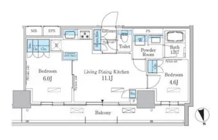 パークアクシス東陽町・親水公園【7階】の間取り