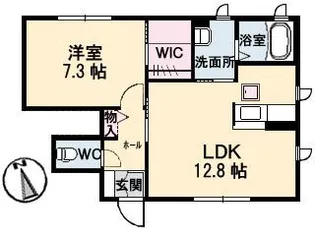 プラムプレイス【1階】の間取り