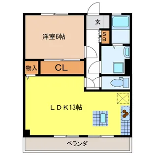 クレヴェール瑞穂【3階】の間取り