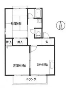 サンフレグランスA【1階】の間取り