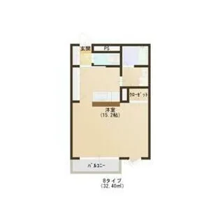 フラットレット笠神【1階】の間取り