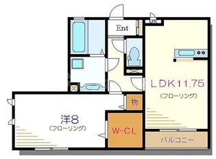 エクレール篠崎【2階】の間取り