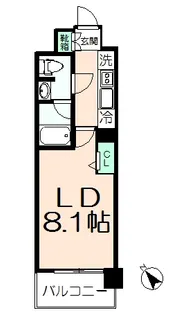 フェルクルールプレスト豊田【2階】の間取り