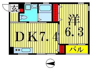 メゾン・ド・アジュール【2階】の間取り