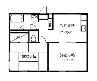 ミルリーフ【1階】の間取り