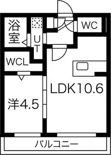 クラウド東札幌 (K-ROUD東札幌)【2階】の間取り