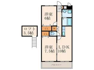 ナセ-ルありなが【5階】の間取り