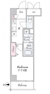 URBANLINKときわ台【7階】の間取り